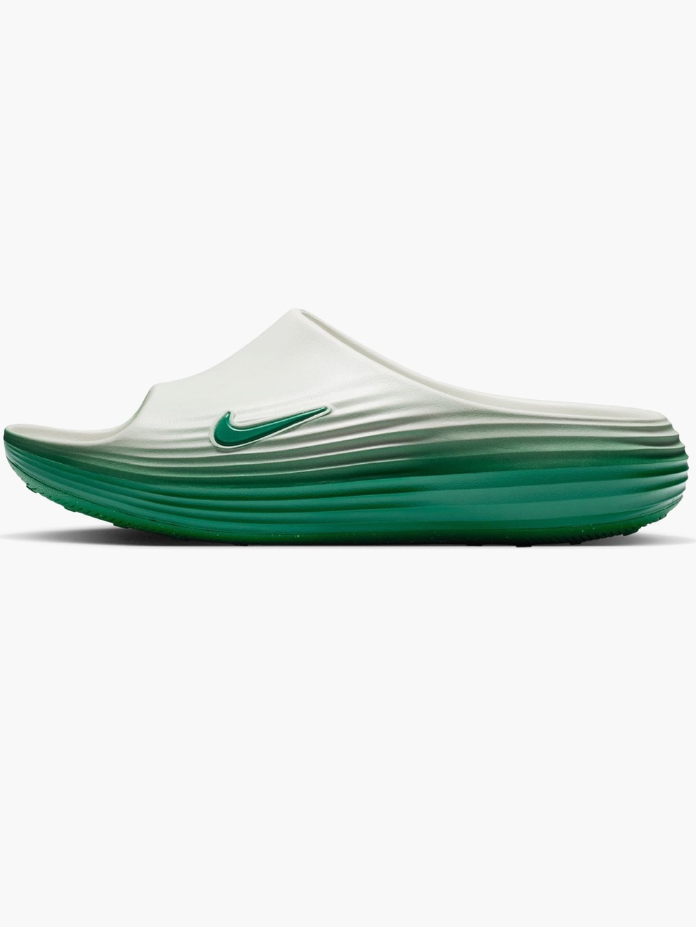 Nike ReactX Rejuven8
Slide (Men) Color: Malachite/ Spruce Aura size 9 unisex